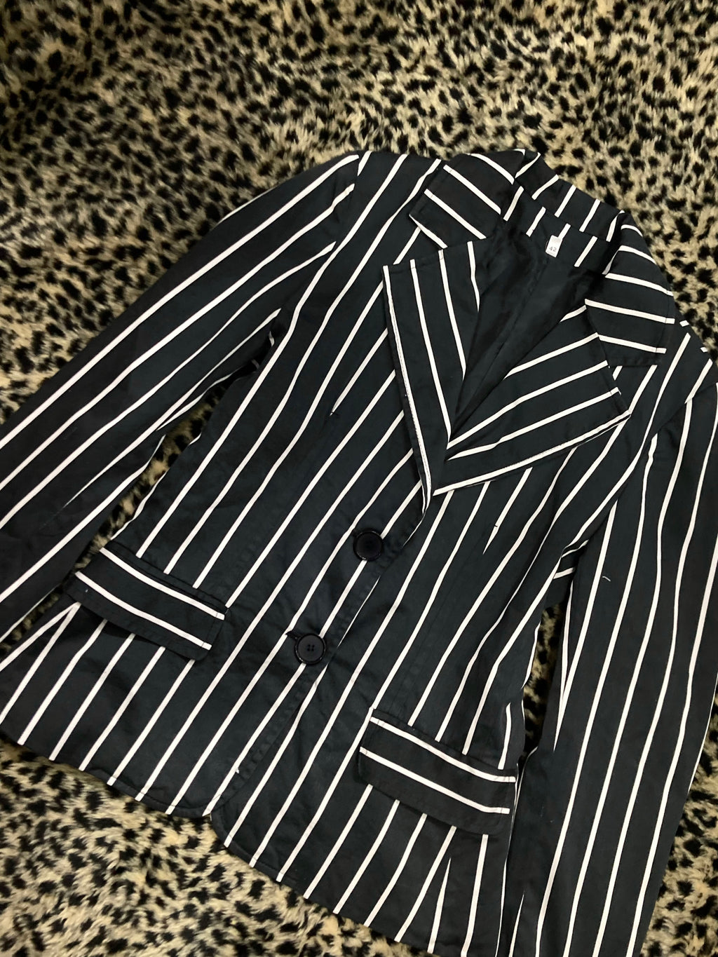 blazer rayado