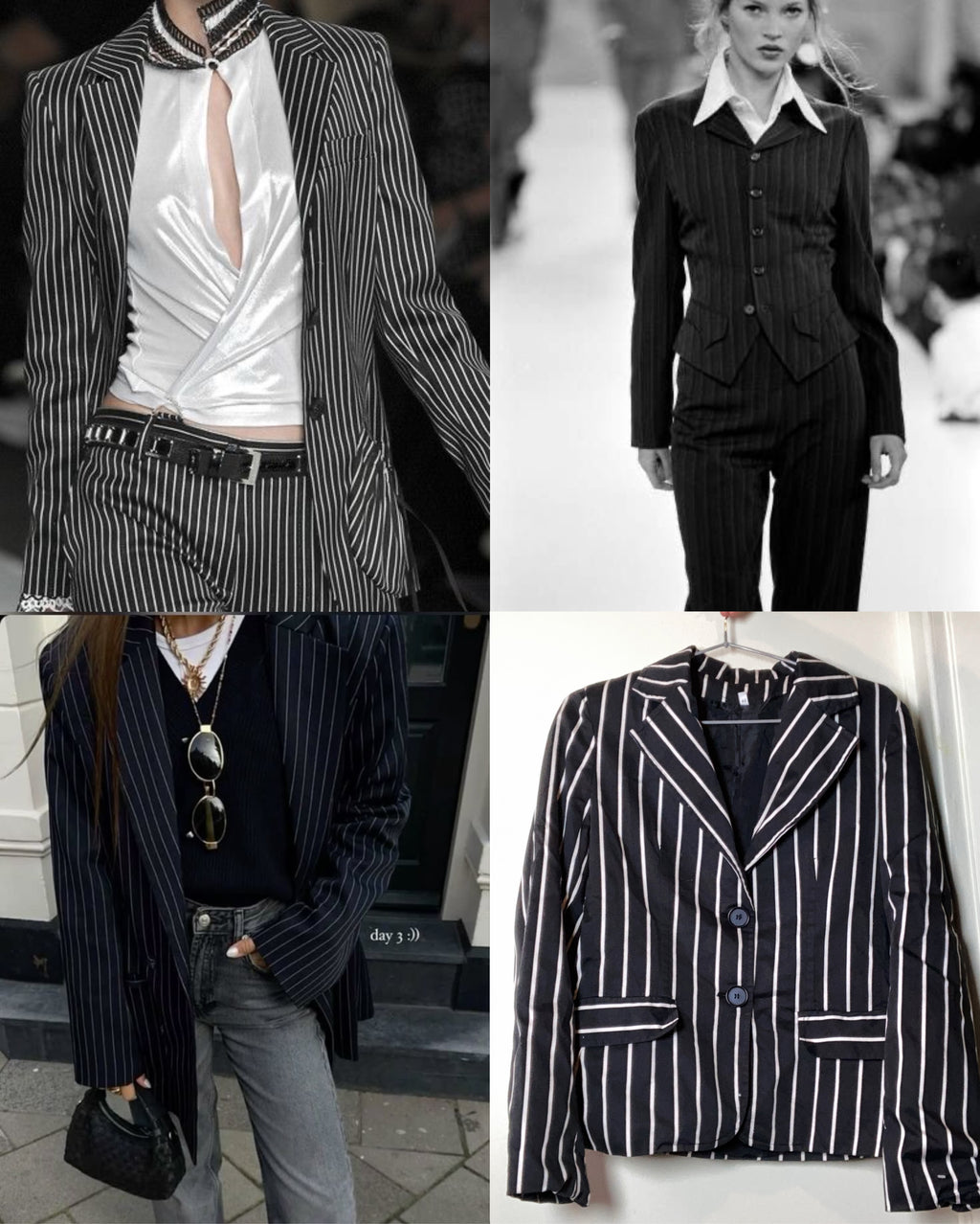 blazer rayado
