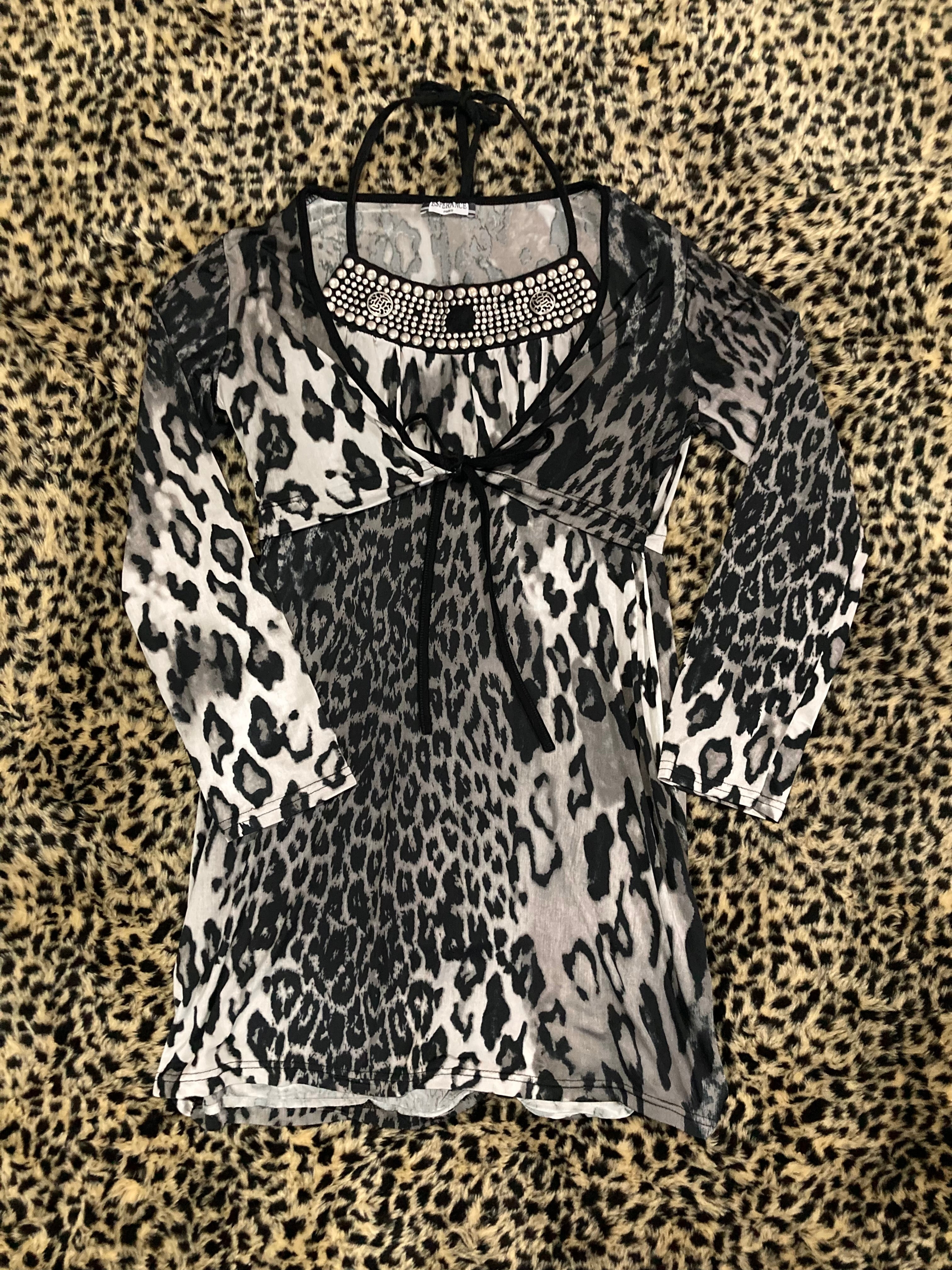 vestido animal print