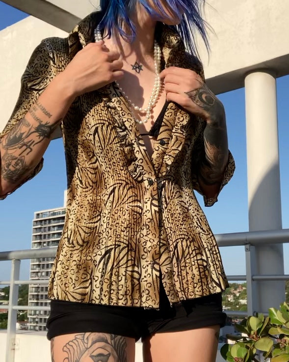 camisa animal print