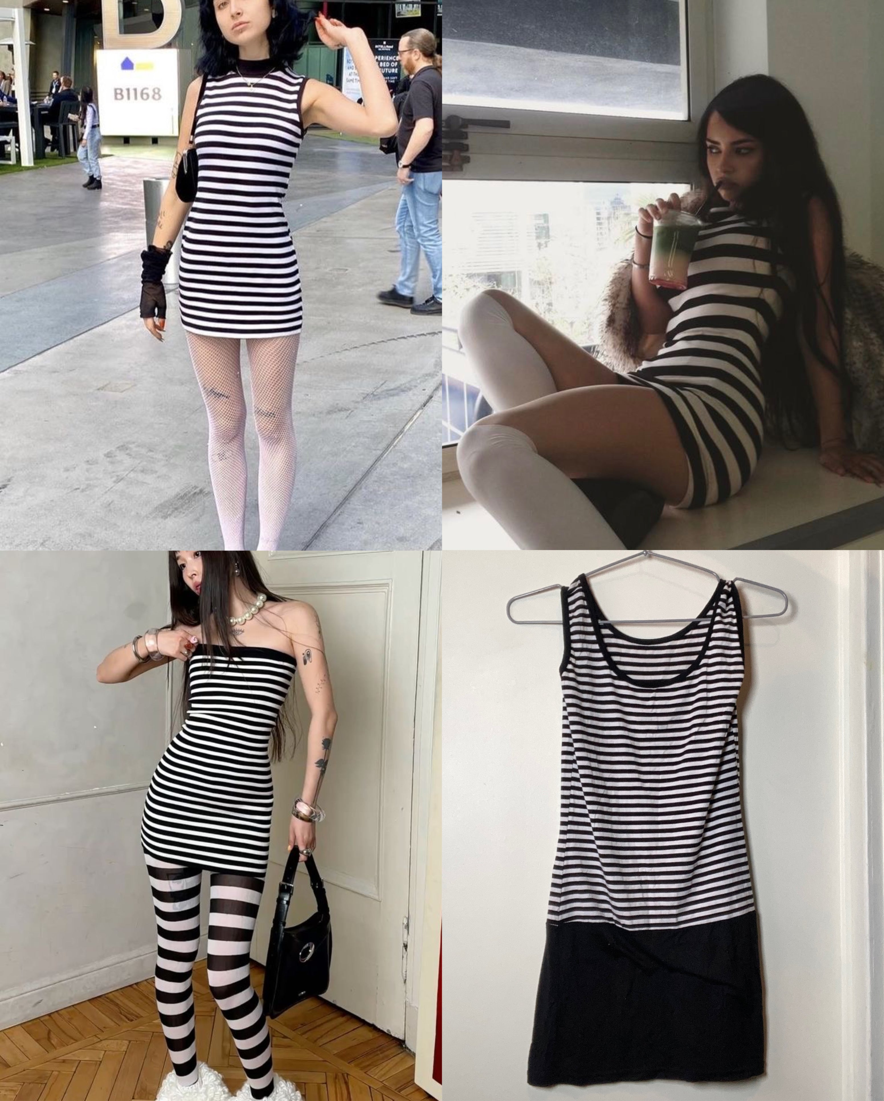 minidress rayado
