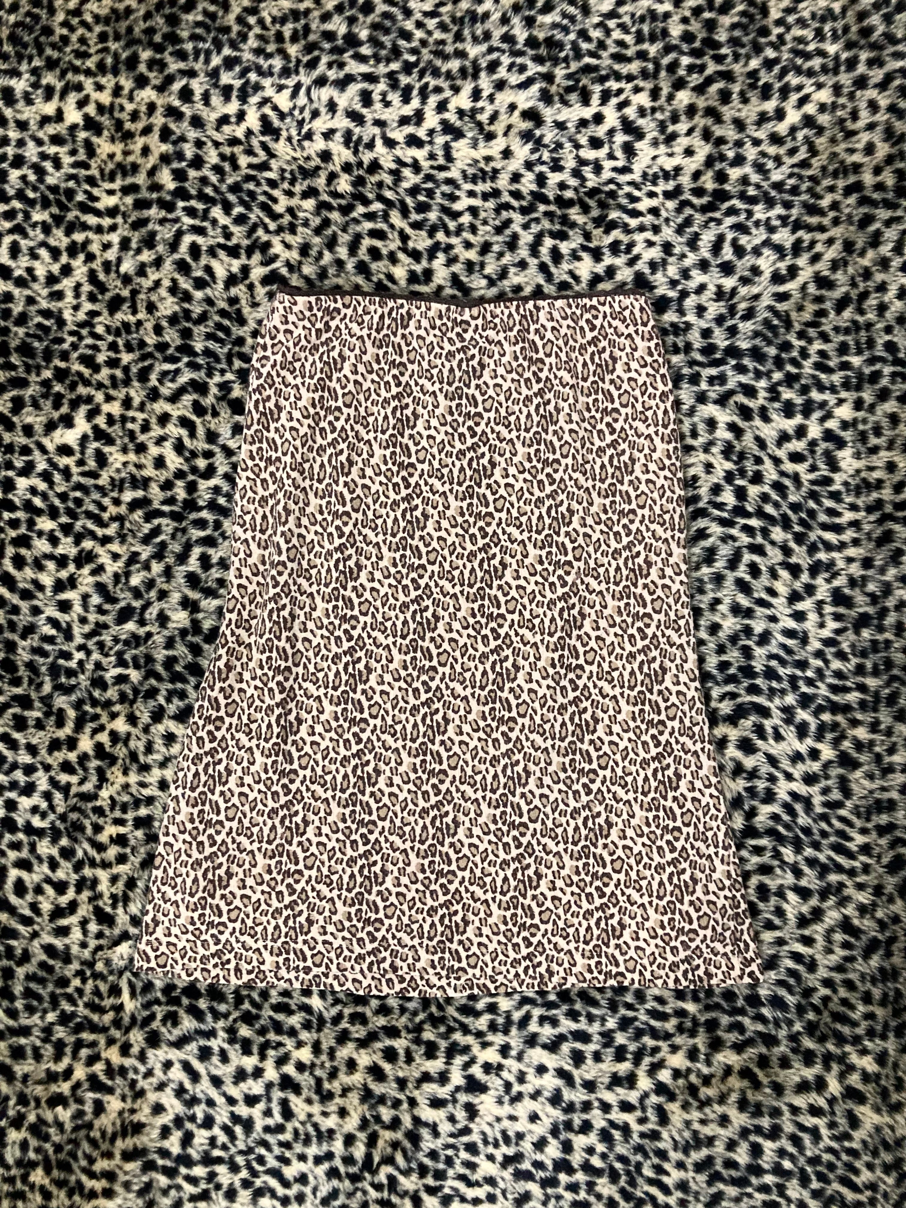 falda 90s leopardo