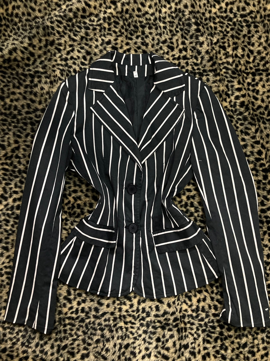 blazer rayado