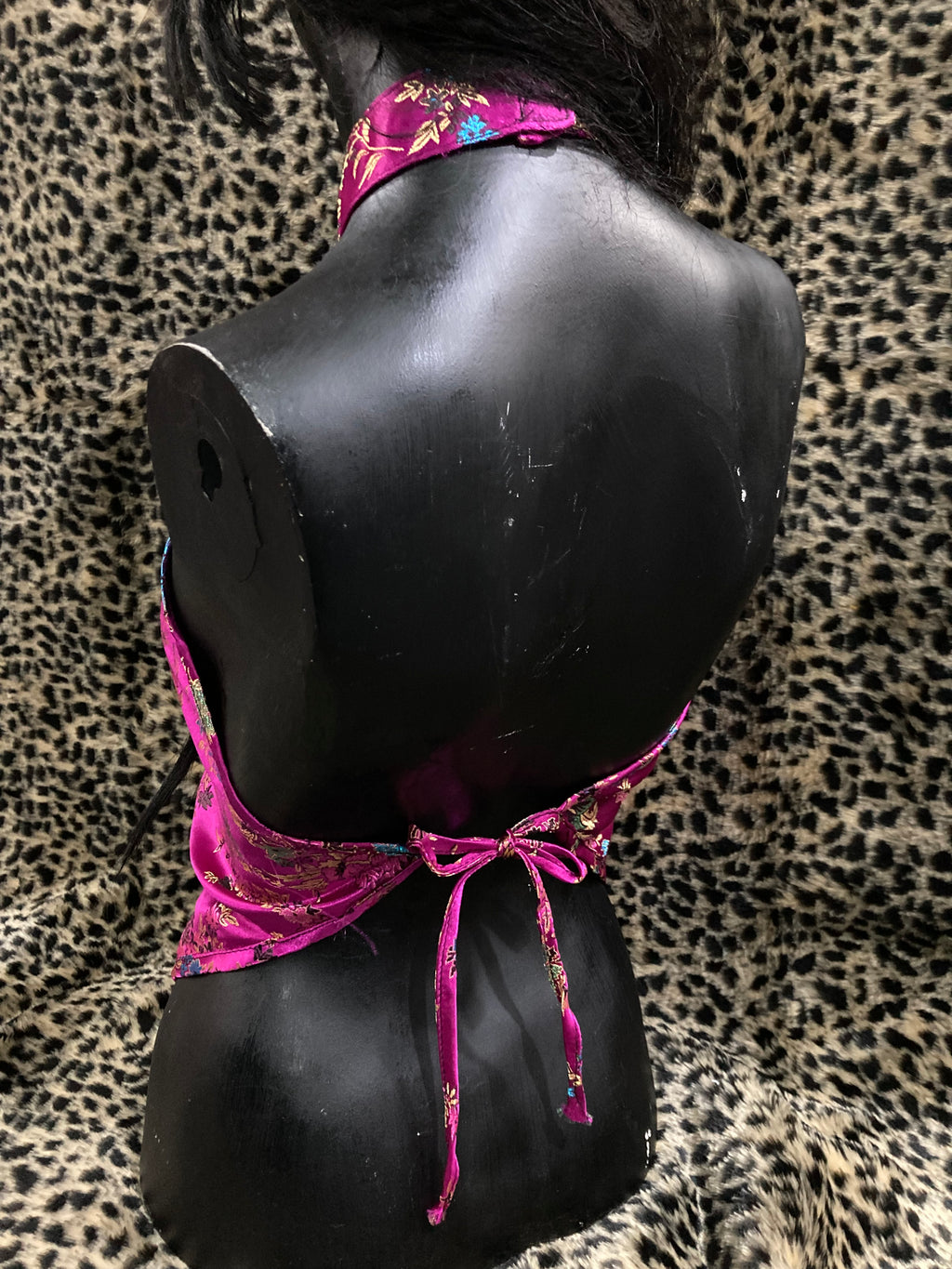 top Chino fucsia