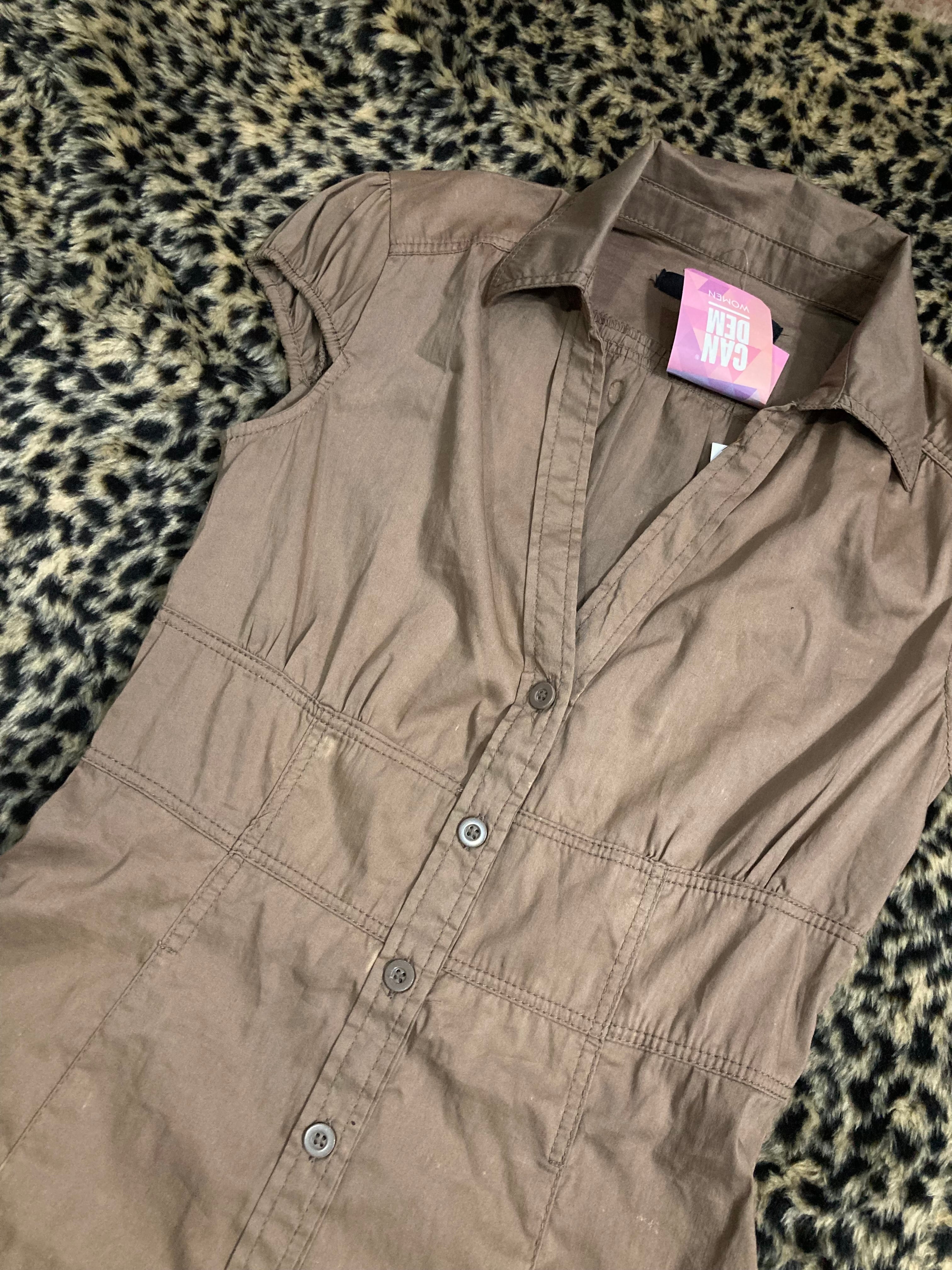 vestido beige