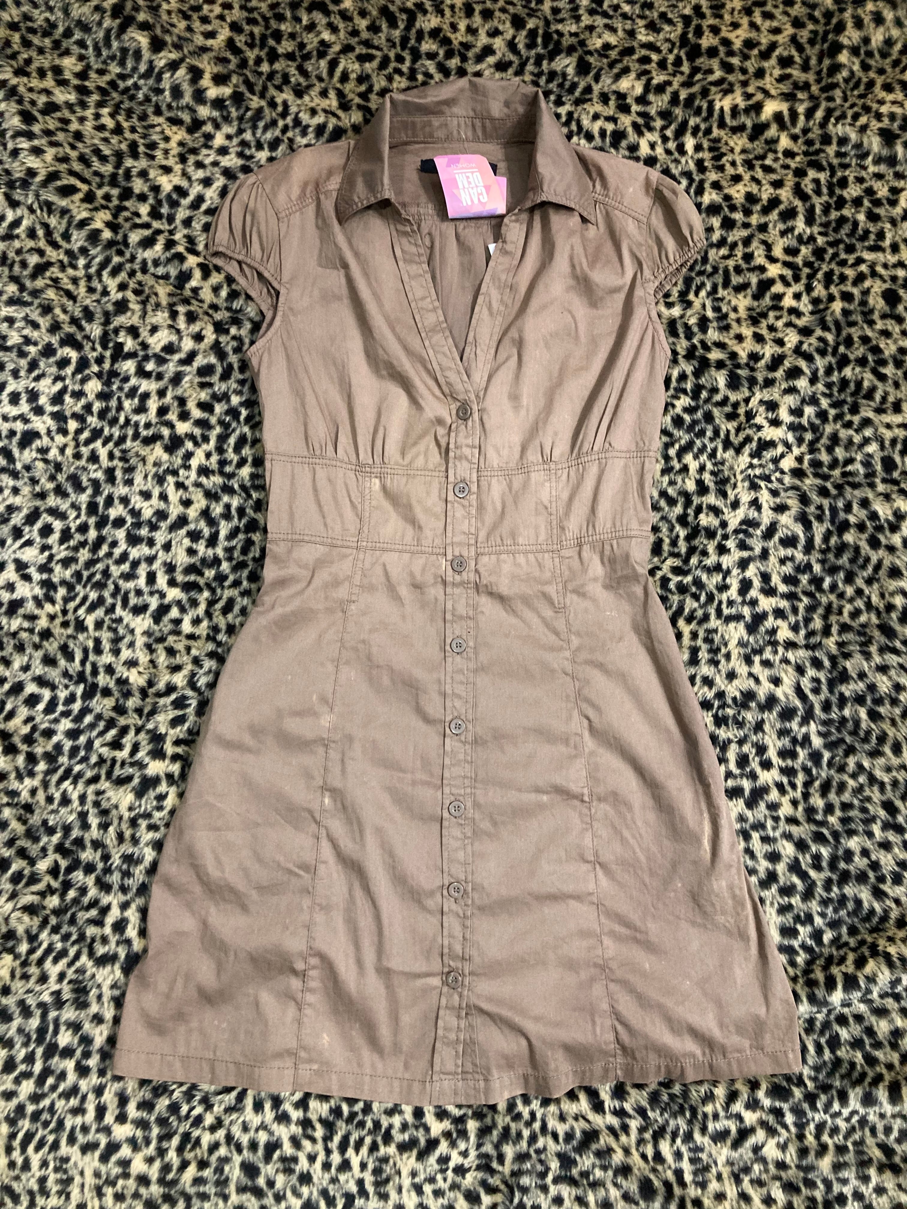 vestido beige