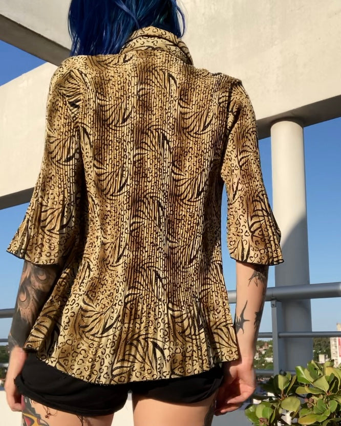 camisa animal print